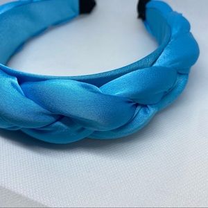 Blue Braid headband 14” long and 1 1/2” wide